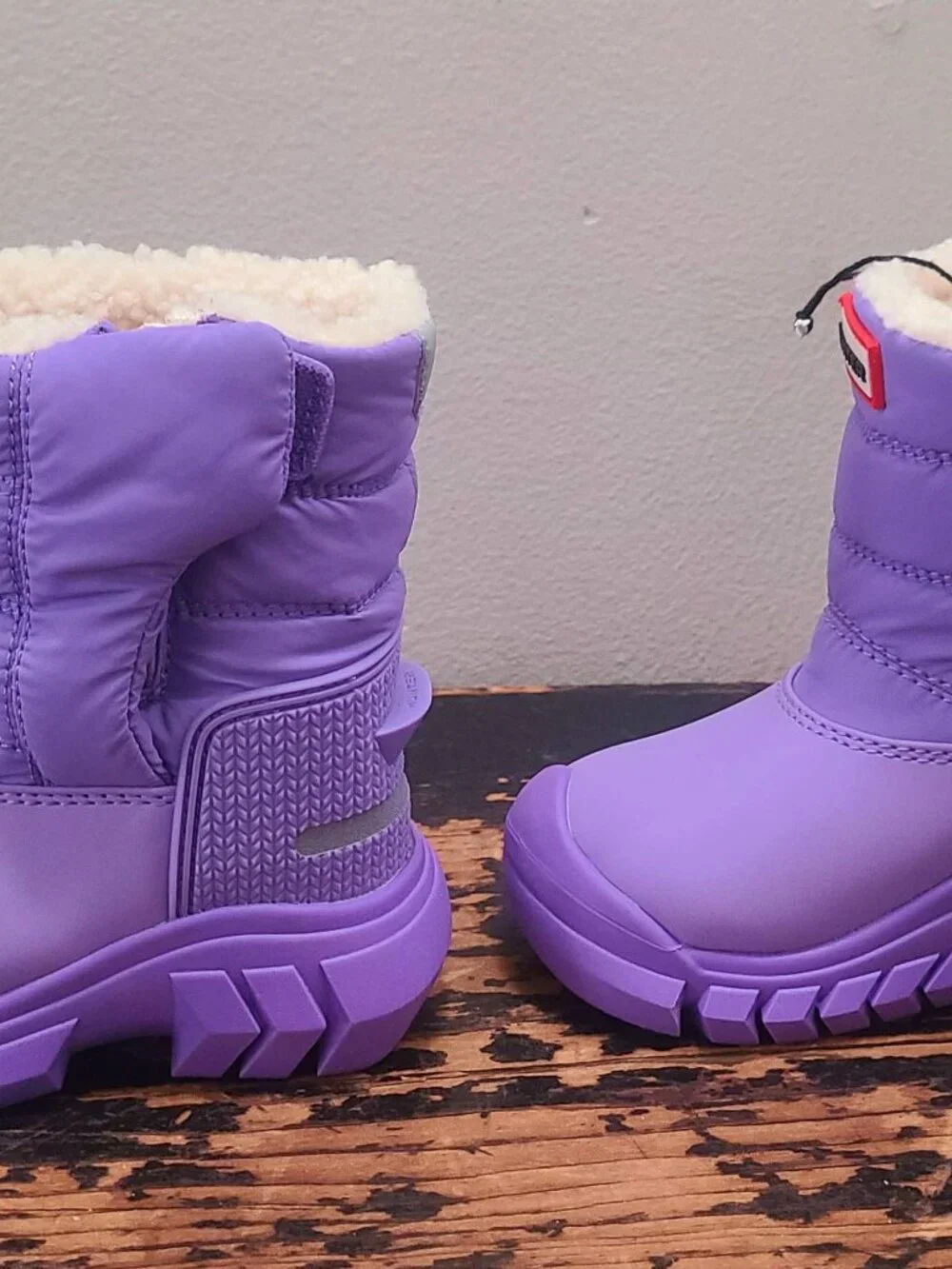 Hunter Toddler Girl Intrepid Insulated Snow Boots Waterproof Purple Boots Size 5